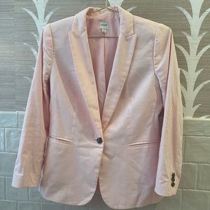 J Crew Factory pink linen blazer